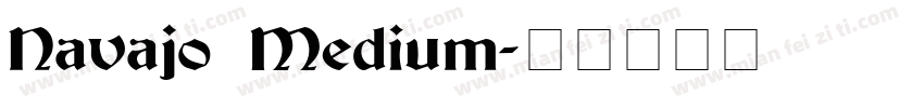 Navajo Medium字体转换